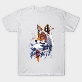 FOX Colorful Watercolor T-Shirt